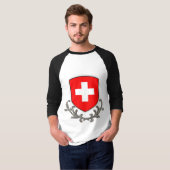 スイススクロール3/4 Raglan Tシャツ (正面フル)