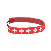 スイススリップまたは滑ること国旗を持つノンヘッドバンド アスレチックヘッドバンド (左)