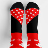 スイスソックス、スイス国旗の色/スポーツ ソックス (上部)