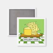 スイスチおもしろいーズ漫画アートアーミーナイフユーモア マグネット (正面/裏面)