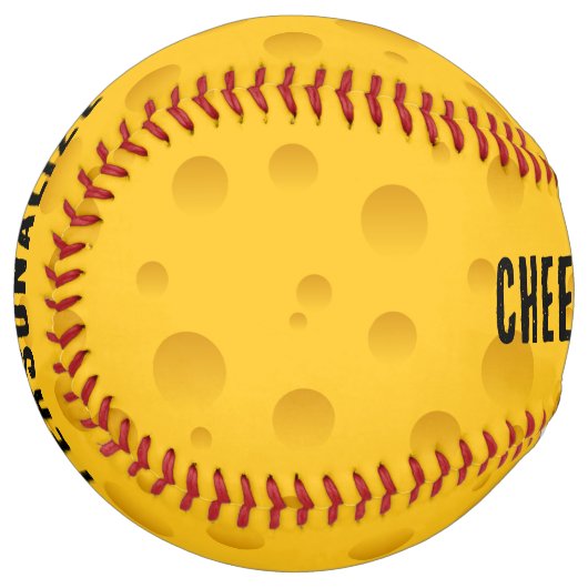 スイスチおもしろいーズ・ソフトボールのイエローギフト ソフトボール (正面左)