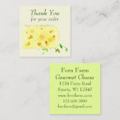 スイスチーズのフードハーブを注文していただき、ありがとうございます スクエア名刺 (正面/裏面)