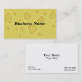 スイスチーズの黒の背景 名刺 (正面/裏面)