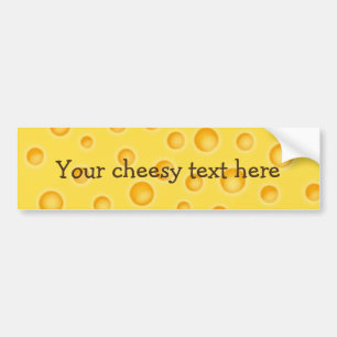 スイスチーズのCheezyの質パターン バンパーステッカー