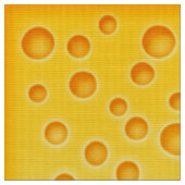 スイスチーズのCheezyの質パターン ファブリック (クローズアップ)