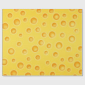 スイスチーズのCheezyの質パターン ラッピングペーパー (フラット)