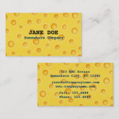 スイスチーズのCheezyの質パターン 名刺 (正面/裏面)