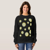 スイスチーズコスチュームおもしろい簡単チーズハロウィーンC スウェットシャツ (正面フル)