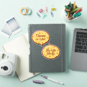 スイスチーズスピーチバブルのステッカーセット シール (iPadカバー)