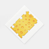 スイスチーズチーズテクスチャパターン スタンダードランチョンナプキン (角)