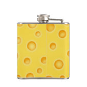 スイスチーズチーズテクスチャパターン フラスク (裏面)