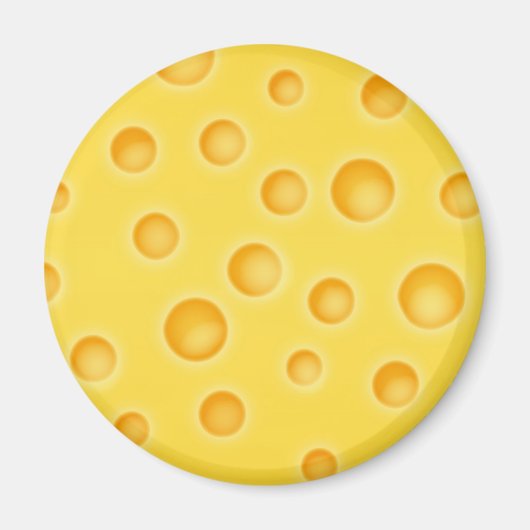 スイスチーズチーズテクスチャパターン マグネット (正面)