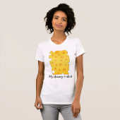 スイスチーズチーズテクスチャパターン Tシャツ (正面フル)