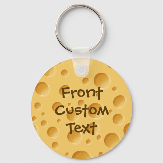 スイスチーズパターンキーチェーン キーホルダー (正面)