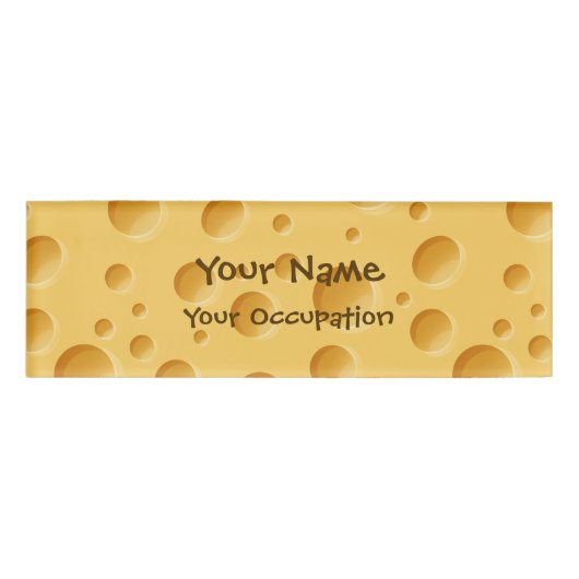 スイスチーズパターン 名札 (正面)