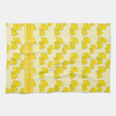 スイスチーズプリントパーソナライズされたキッチンタオル キッチンタオル (横)