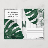 スイスチーズリーフストリングライトレース救金ゴールド日 ポストカード (裏面)