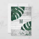 スイスチーズリーフストリングライトレース結婚金ゴールド セーブザデート (裏面)