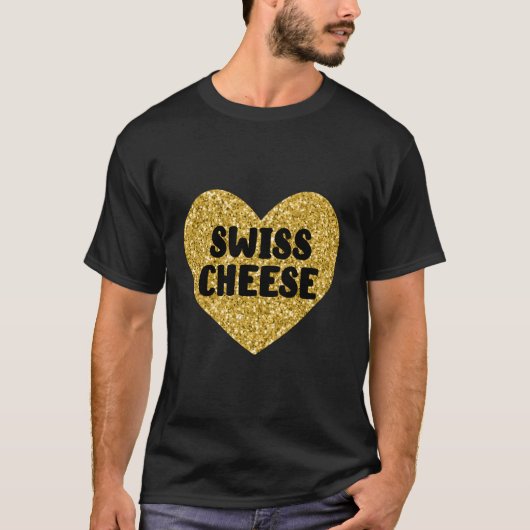 スイスチーズ大好きスイスチーズフード Tシャツ (正面)