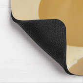 スイスチーズ表面テクスチャクリームサークルホール マウスパッド (コーナー)