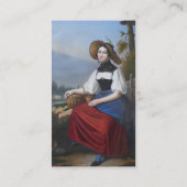 スイステーマビューティフル伝統的ビジネスカード 名刺 (裏面)