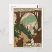 スイストレインヴィンテージ旅行はがき ポストカード (正面/裏面)