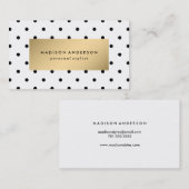 スイスドット金ゴールド |名刺 名刺 (正面/裏面)