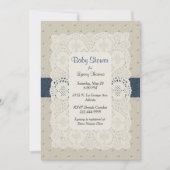 スイスドット&ドリーベビーシャワー招待状 招待状 (正面)
