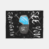 スイスハイキングバケーションスクのサヴォーニンスイスハイキングバケーション フリースブランケット (正面(横))