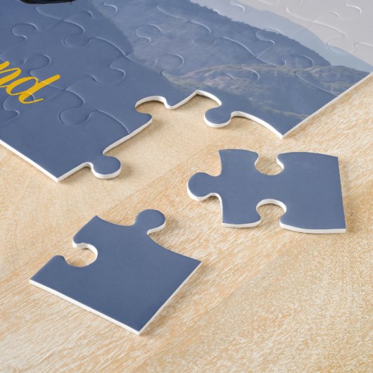 スイスパラグライディングオレンジジグソーパズル ジグソーパズル (側面)