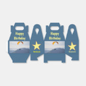 スイスパラグリ飛んでいるダーオレンジ誕生日おもしろい フェイバーボックス (折り畳みなし)