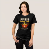 スイスフォンデュチーム トライブレンドTシャツ (正面全面)