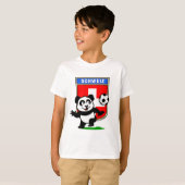 スイスフットボールパンダ Tシャツ (正面フル)