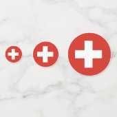 スイスフラグテーブル紙吹雪 コンフェッティ (裏面)