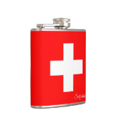 スイスフラグ&ホリデースイス/スポーツファン フラスク (右)