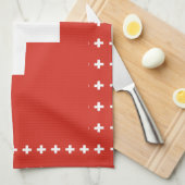 スイスフラッグキッチンタオル キッチンタオル (四つ折り)