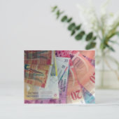 スイスフランク ポストカード (スタンド正面)