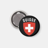 スイスフランスのス話(Suisse) マグネット (正面/裏面)