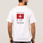 スイスプライドスイス国旗ゴールドメダル Tシャツ (裏面)