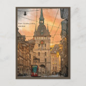 スイスベルンヴィンテージペンシルトラベルシティ ポストカード (正面)