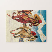 スイスホースレースヴィンテージトラベル ジグソーパズル (横)