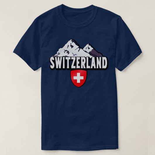 スイスホームマウンテンズスイス Tシャツ (デザイン正面)