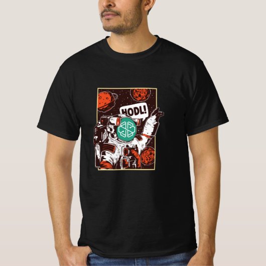 スイスボーグ暗号宇宙飛行士 Tシャツ (正面)