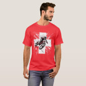 スイスマウンテンバイクダウンヒル – スイス Tシャツ (正面フル)