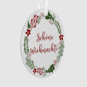 スイスメリークリスマスリースシェニウィーナッテ オーナメント (正面)
