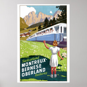 スイスモントルーベルネーゼオバーランド鉄道 ポスター