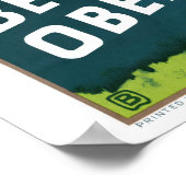 スイスモントルー・ベルネーゼOBERLAND鉄道 ポスター (角)