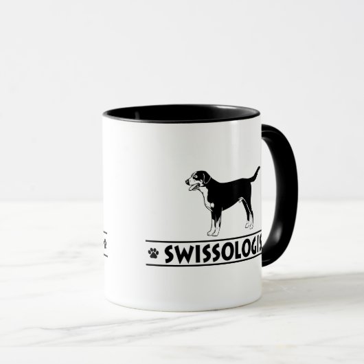 スイスユーモアのある素晴らしスマウンテン犬 マグカップ (正面右)