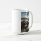 スイスヴィンテージスイス観光旅行ポスター コーヒーマグカップ (正面右)