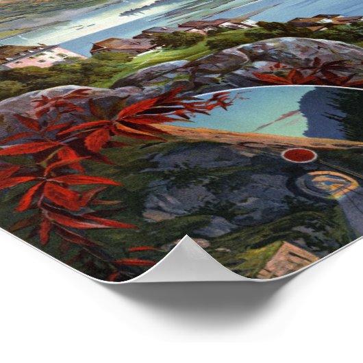 スイスヴィンテージスイス観光旅行ポスター ポスター (角)